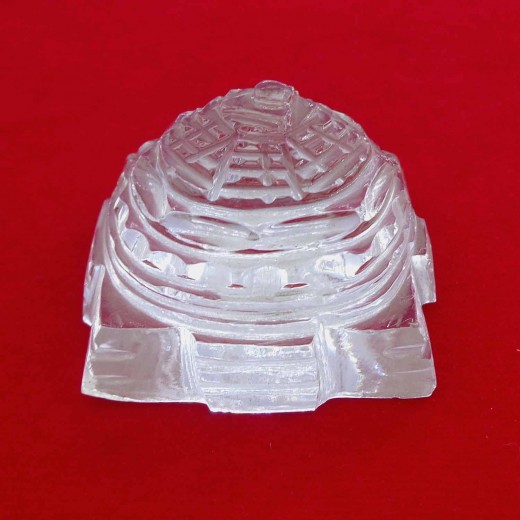 Lab Tested 38.500 Gram Natural Crystal Shree Yantra | Sphatik Shri Yantra | Shree Maha Laxmi Yantra